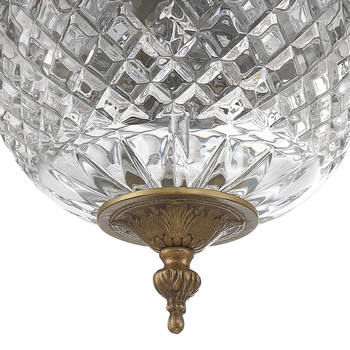 Crystorama - 117-8-OB - Two Light Flush Mount - Radley - Olde Brass