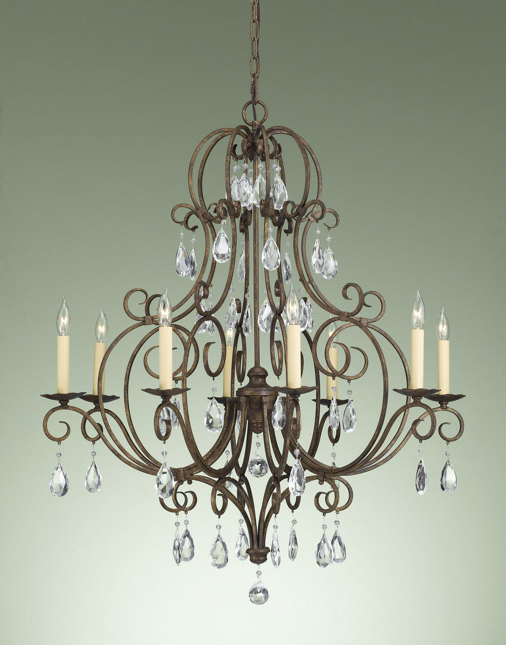 Generation Lighting Canada - F2303/8MBZ - Eight Light Chandelier - Chateau - Mocha Bronze