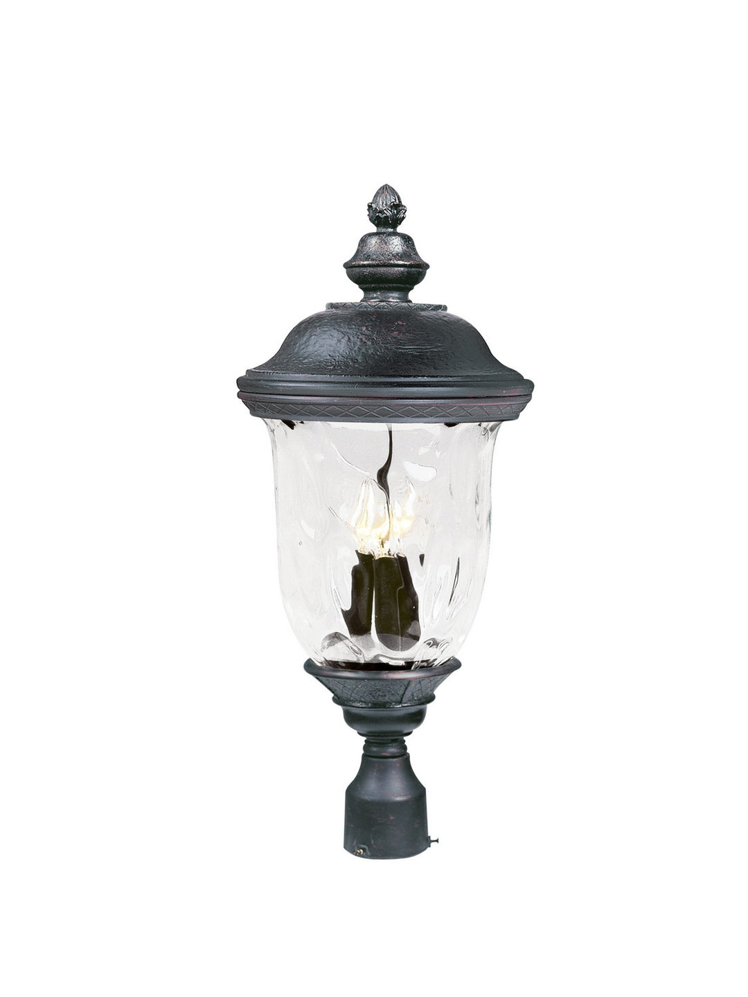Maxim - 3420WGOB - Three Light Outdoor Pole/Post Lantern - Carriage House DC - Oriental Bronze