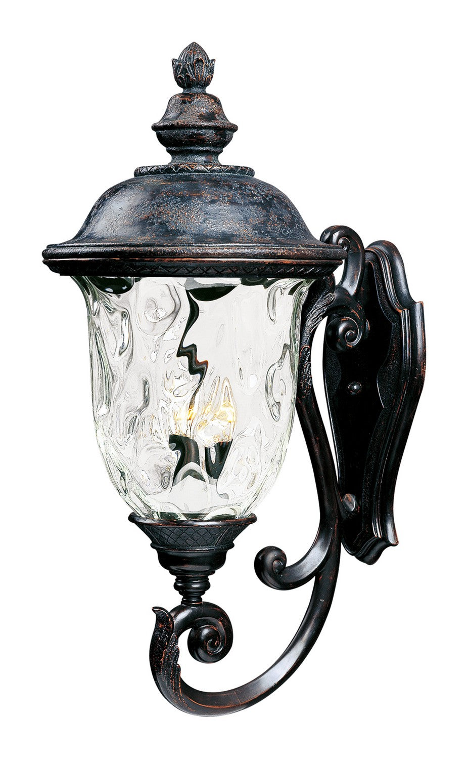 Maxim - 3425WGOB - Three Light Outdoor Wall Lantern - Carriage House DC - Oriental Bronze