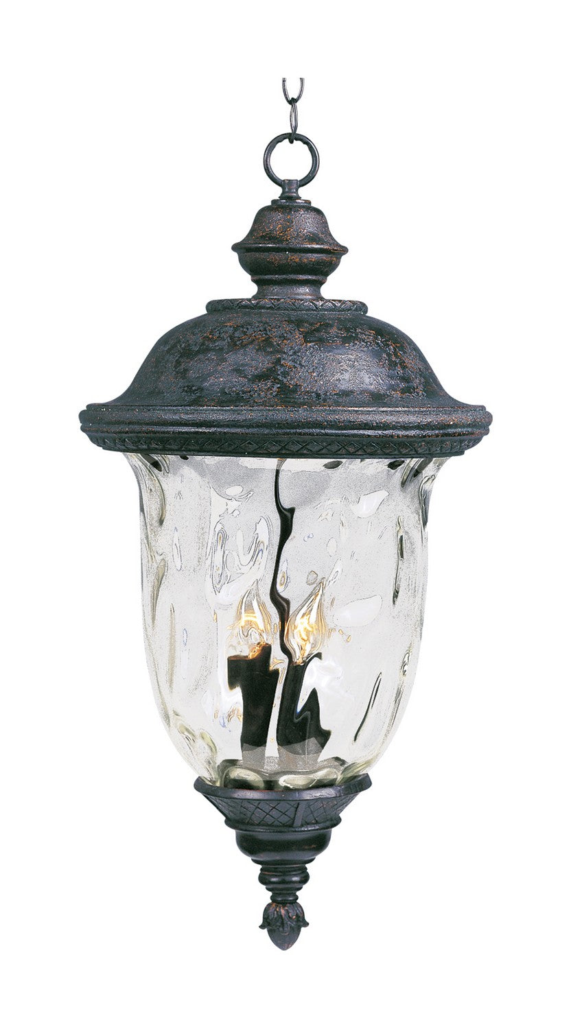 Maxim - 3427WGOB - Three Light Outdoor Hanging Lantern - Carriage House DC - Oriental Bronze