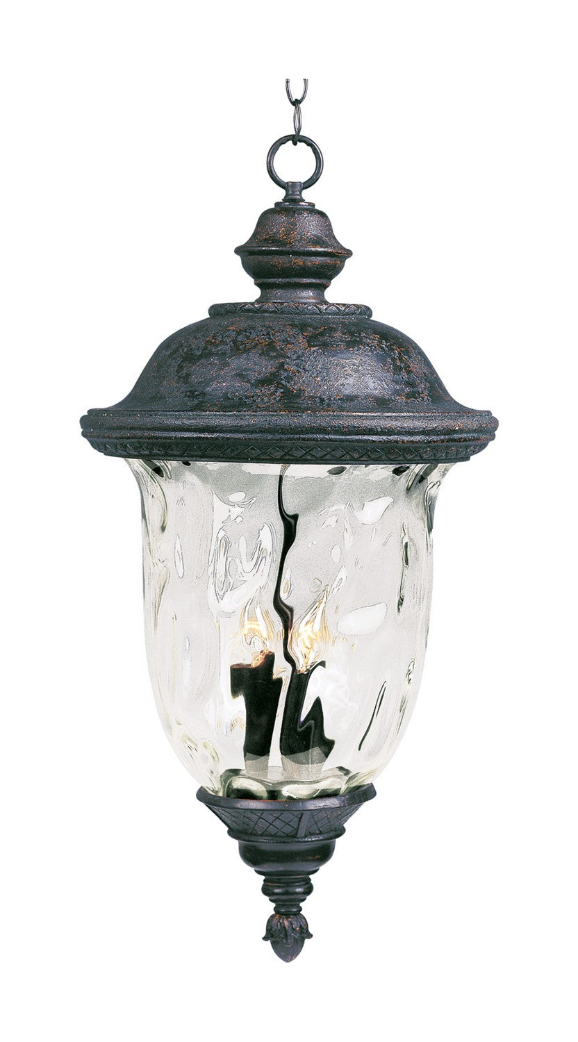 Maxim - 3428WGOB - Three Light Outdoor Hanging Lantern - Carriage House DC - Oriental Bronze