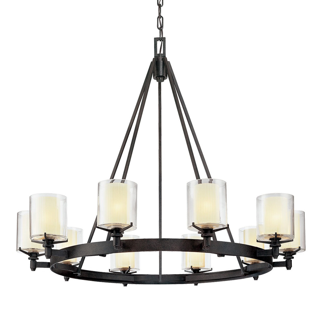 Troy Lighting Canada - F1710-TRN - Ten Light Chandelier - Arcadia - Textured Iron