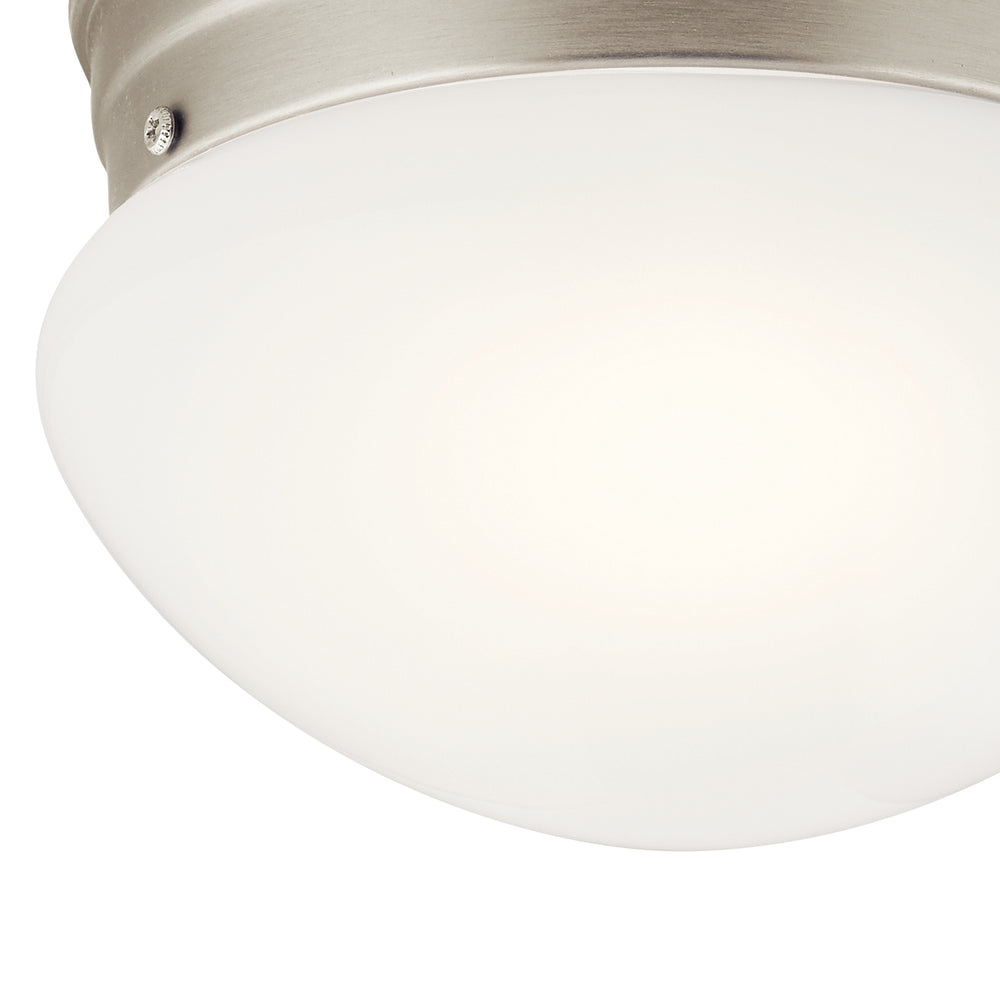 Kichler Canada - 206NI - One Light Flush Mount - Ceiling Space - Brushed Nickel