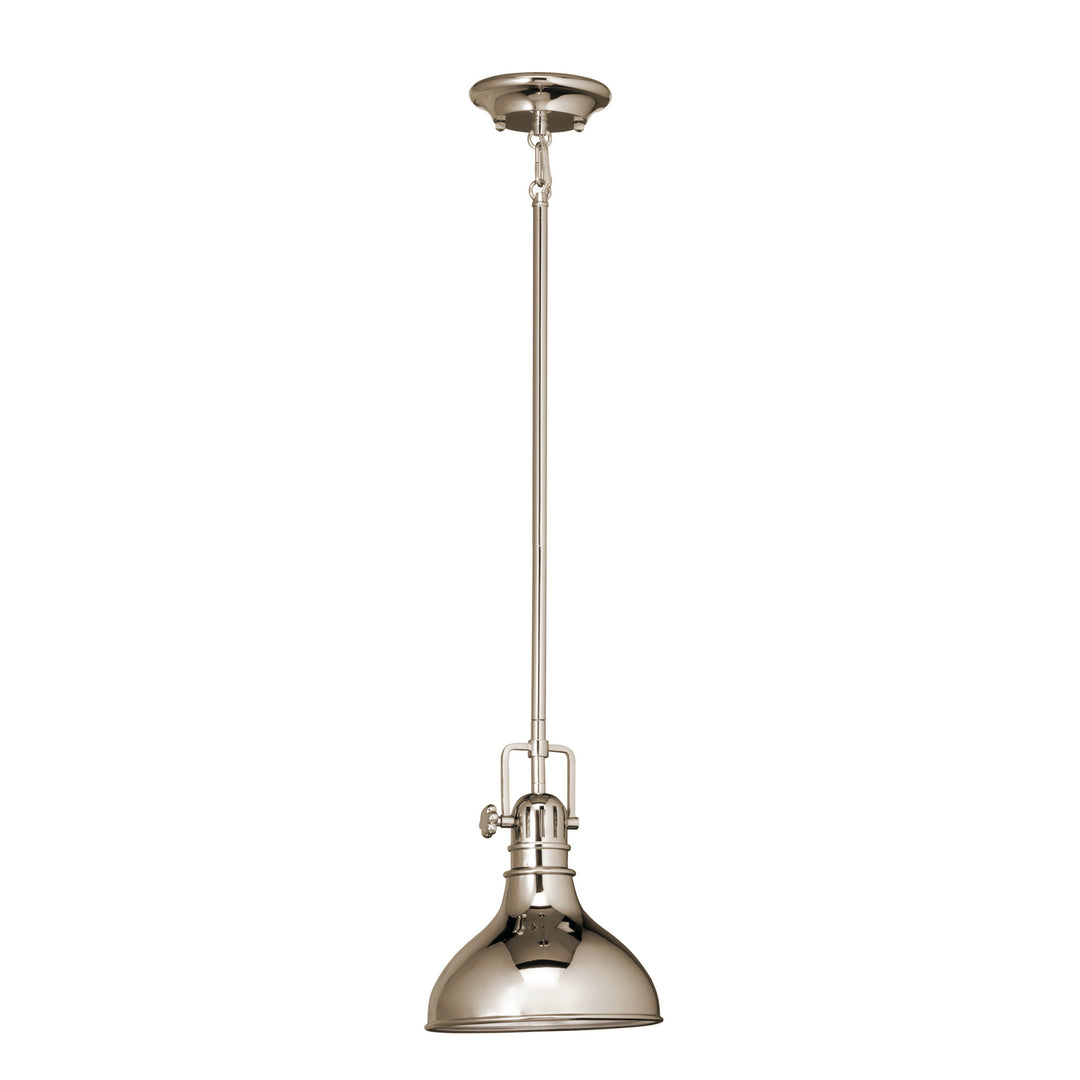 Kichler Canada - 2664PN - One Light Mini Pendant - Hatteras Bay - Polished Nickel