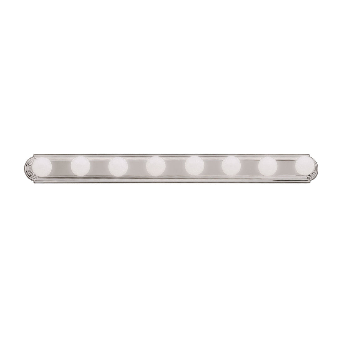 Eight Light Linear Bath in Brushed Nickel - available from The Lighting Shoppe, trusted by Canadian homeowners