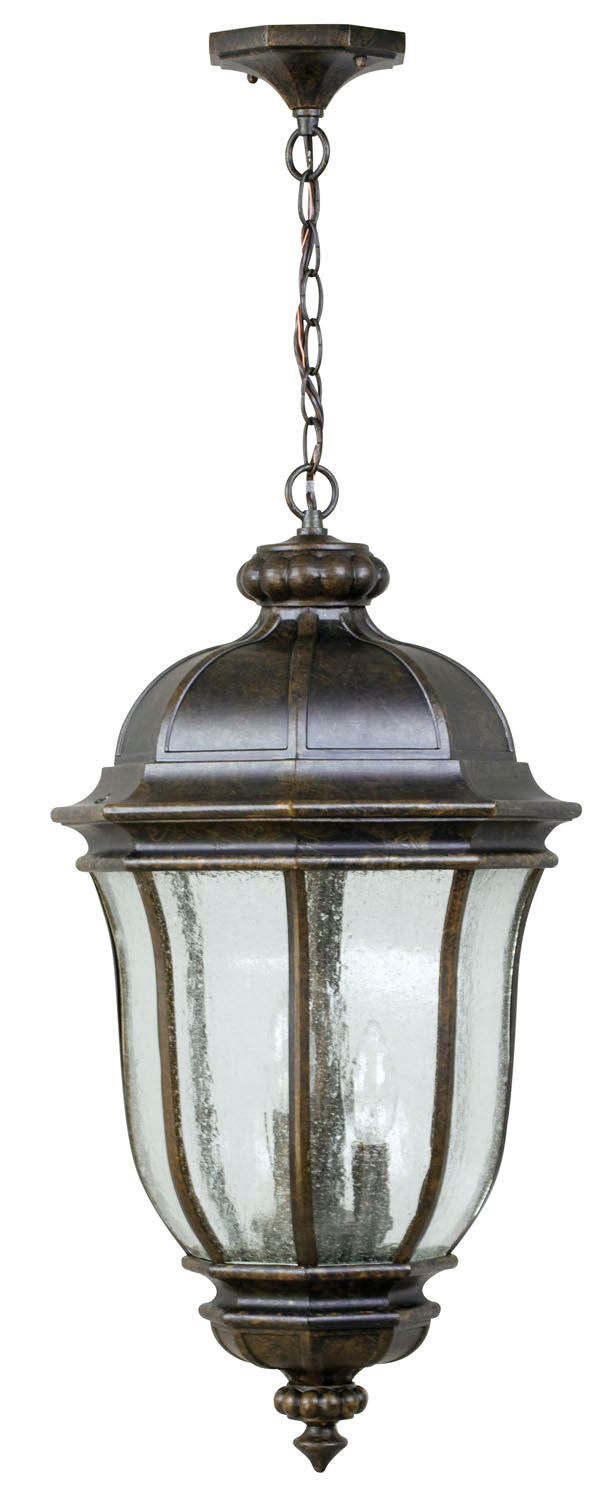 Harper Three Light Outdoor Pendant in Peruvian Bronze Outdoor - available from The Lighting Shoppe, trusted by Canadian homeowners
