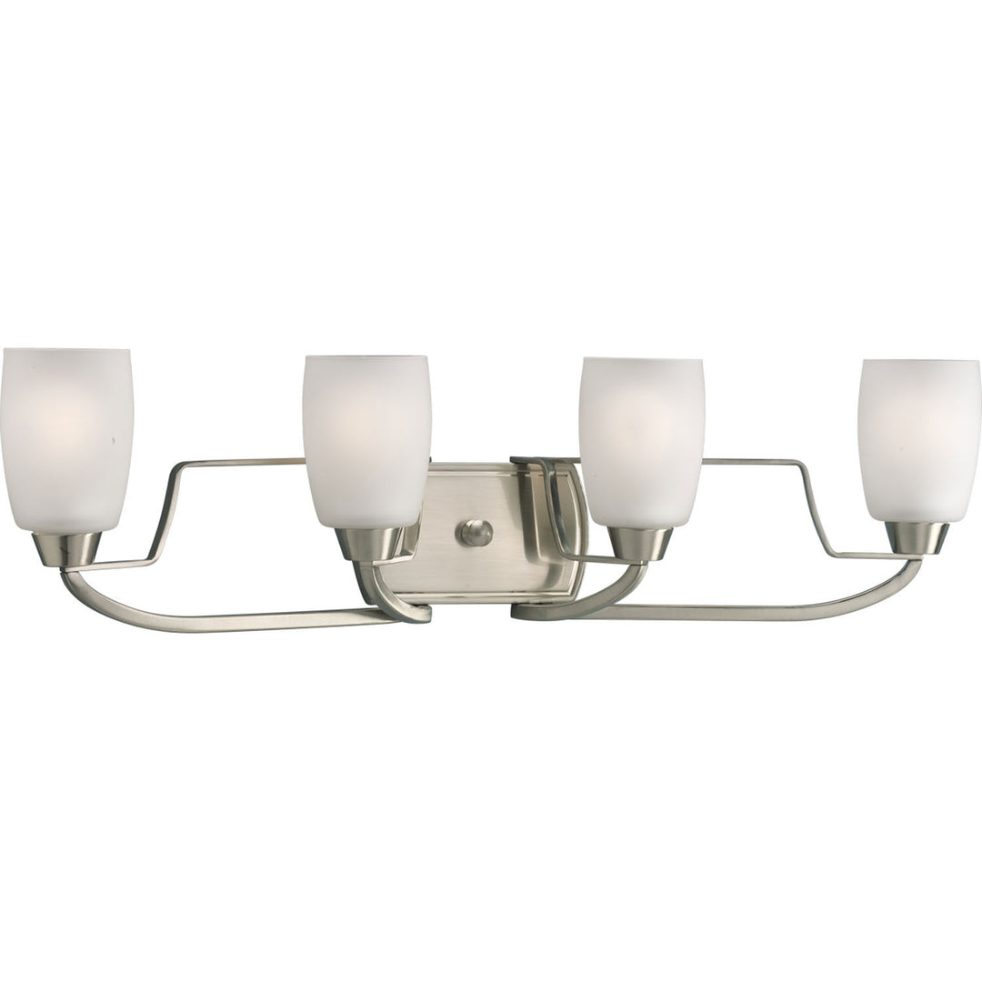 Wisten Four Light Bath in Brushed Nickel - available from The Lighting Shoppe, trusted by Canadian homeowners