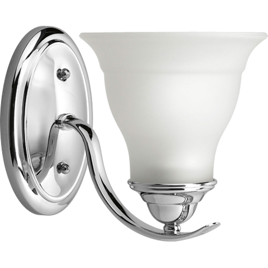 Trinity One Light Bath Bracket in Polished Chrome - available from The Lighting Shoppe, trusted by Canadian homeowners