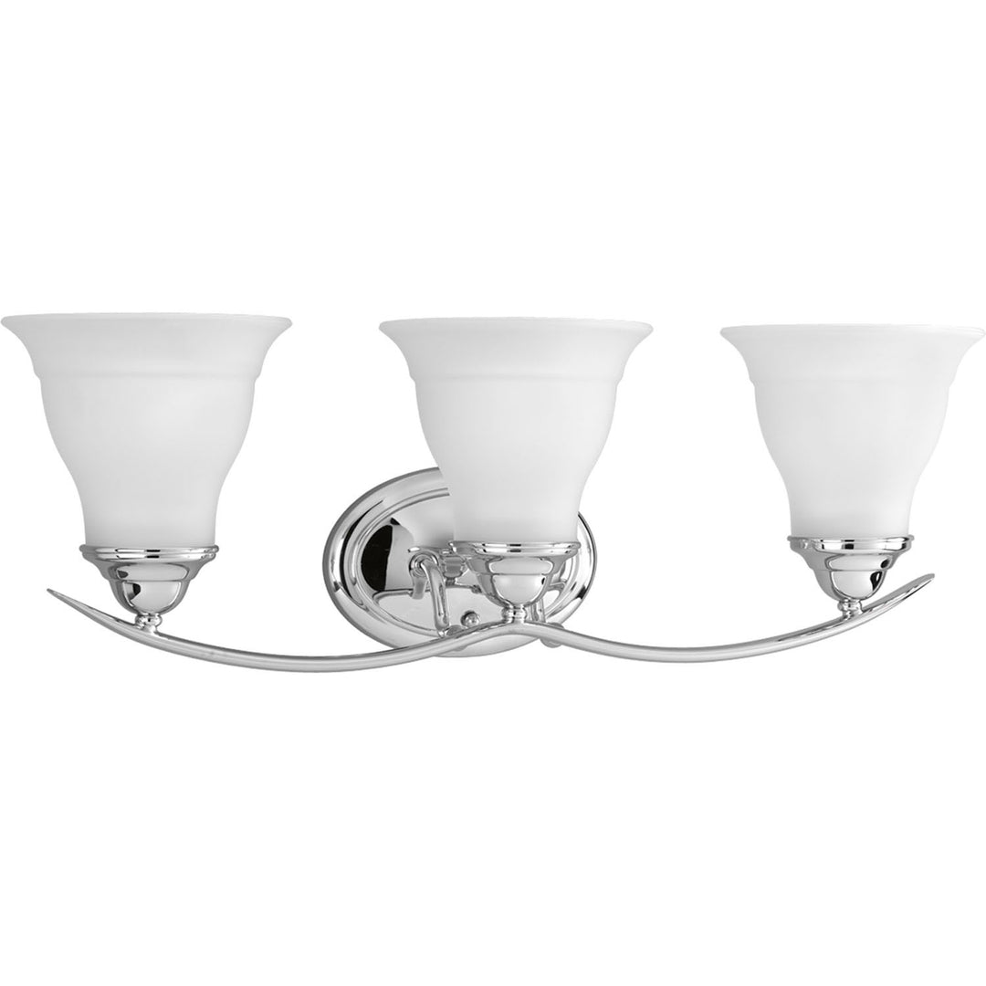 Trinity Three Light Bath Bracket in Polished Chrome - available from The Lighting Shoppe, trusted by Canadian homeowners