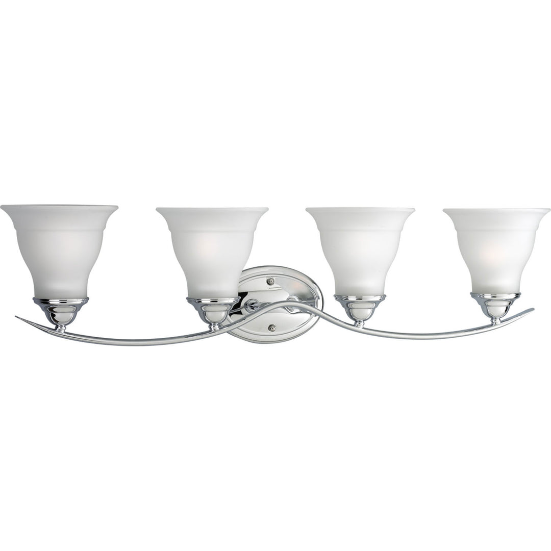 Trinity Four Light Bath Bracket in Polished Chrome - available from The Lighting Shoppe, trusted by Canadian homeowners