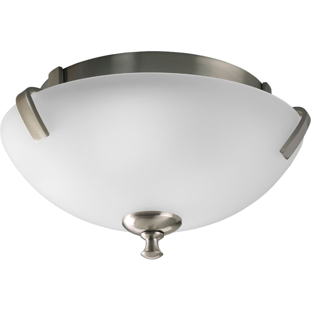 Wisten Two Light Close-to-Ceiling in Brushed Nickel - available from The Lighting Shoppe, trusted by Canadian homeowners