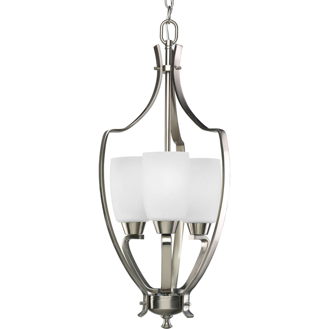 Wisten Three Light Foyer Pendant in Brushed Nickel - available from The Lighting Shoppe, trusted by Canadian homeowners