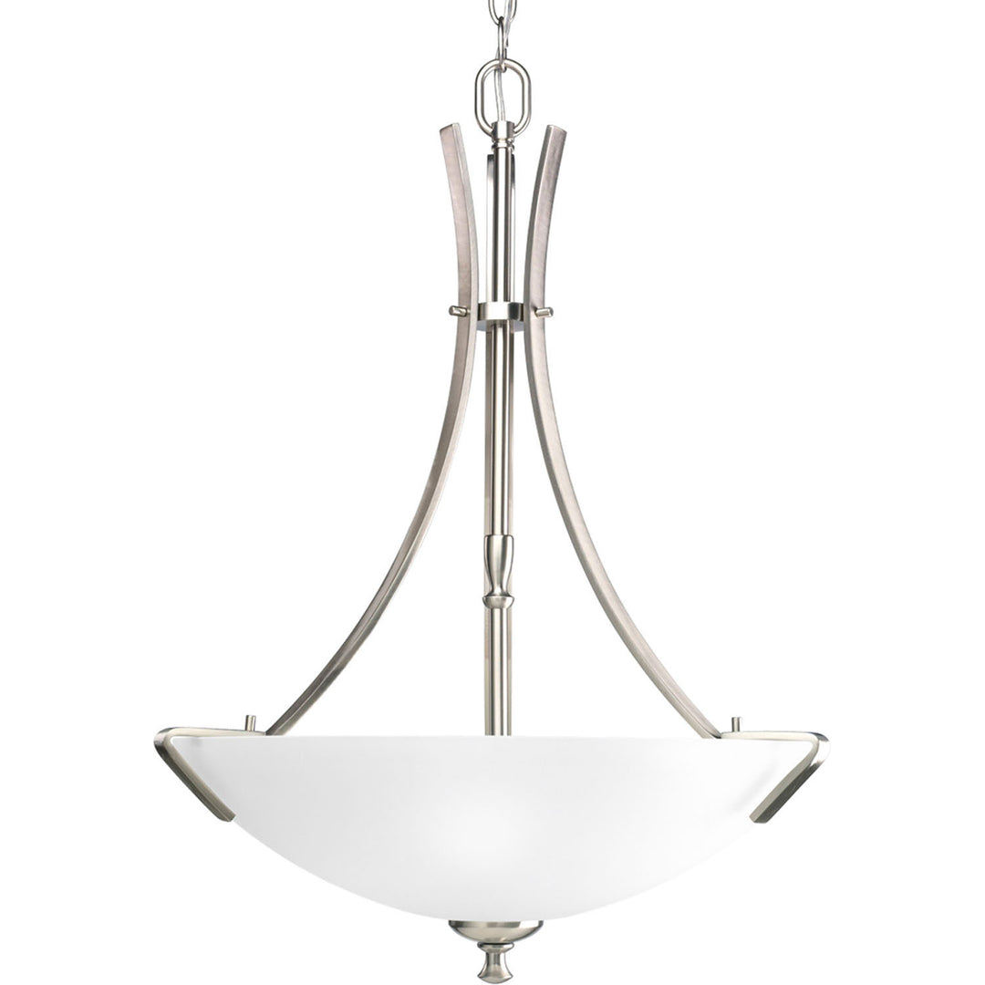 Wisten Three Light Foyer Pendant in Brushed Nickel - available from The Lighting Shoppe, trusted by Canadian homeowners