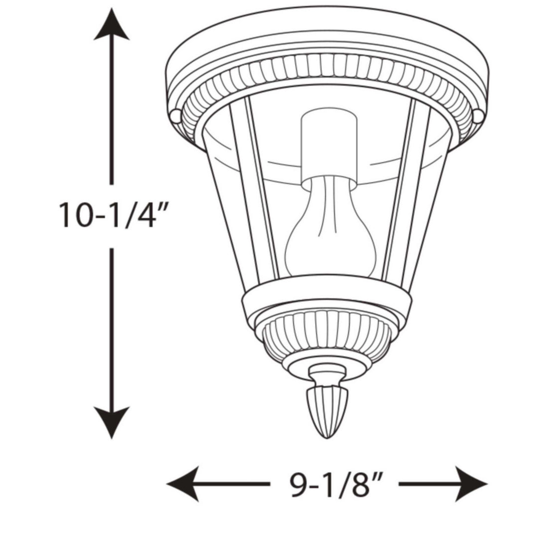 Progress Canada - P3883-31 - One Light Close to Ceiling - Westport - Black