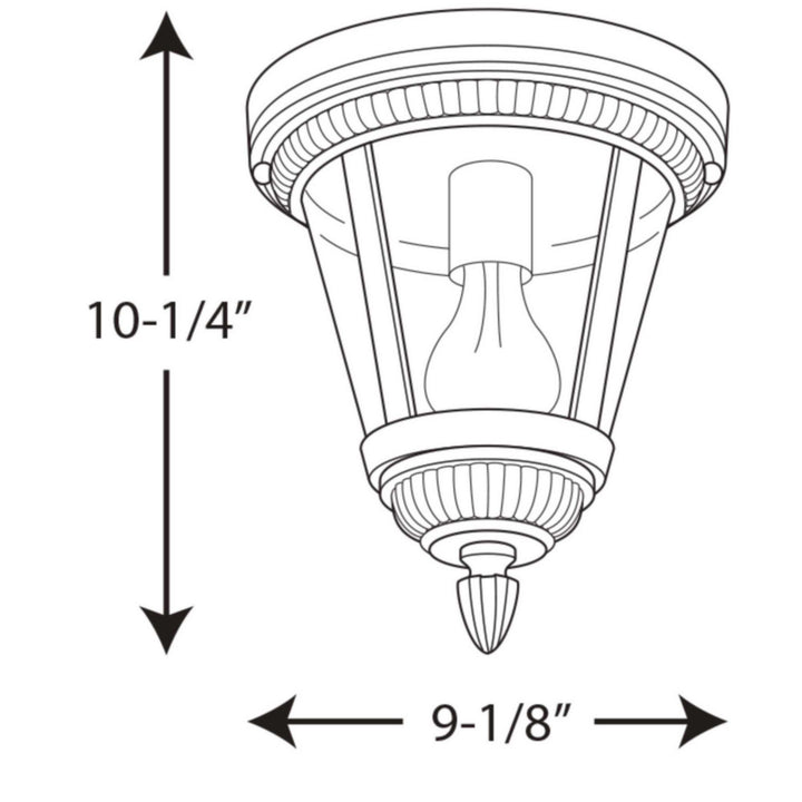 Progress Canada - P3883-31 - One Light Close to Ceiling - Westport - Black