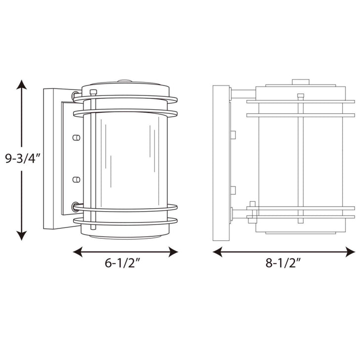 Progress Canada - P5896-108 - One Light Wall Lantern - Penfield - Oil Rubbed Bronze
