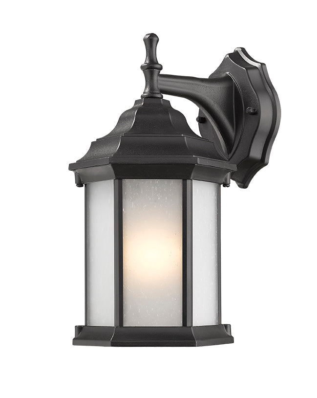 Picnic 1-Light Black Outdoor Wall Light