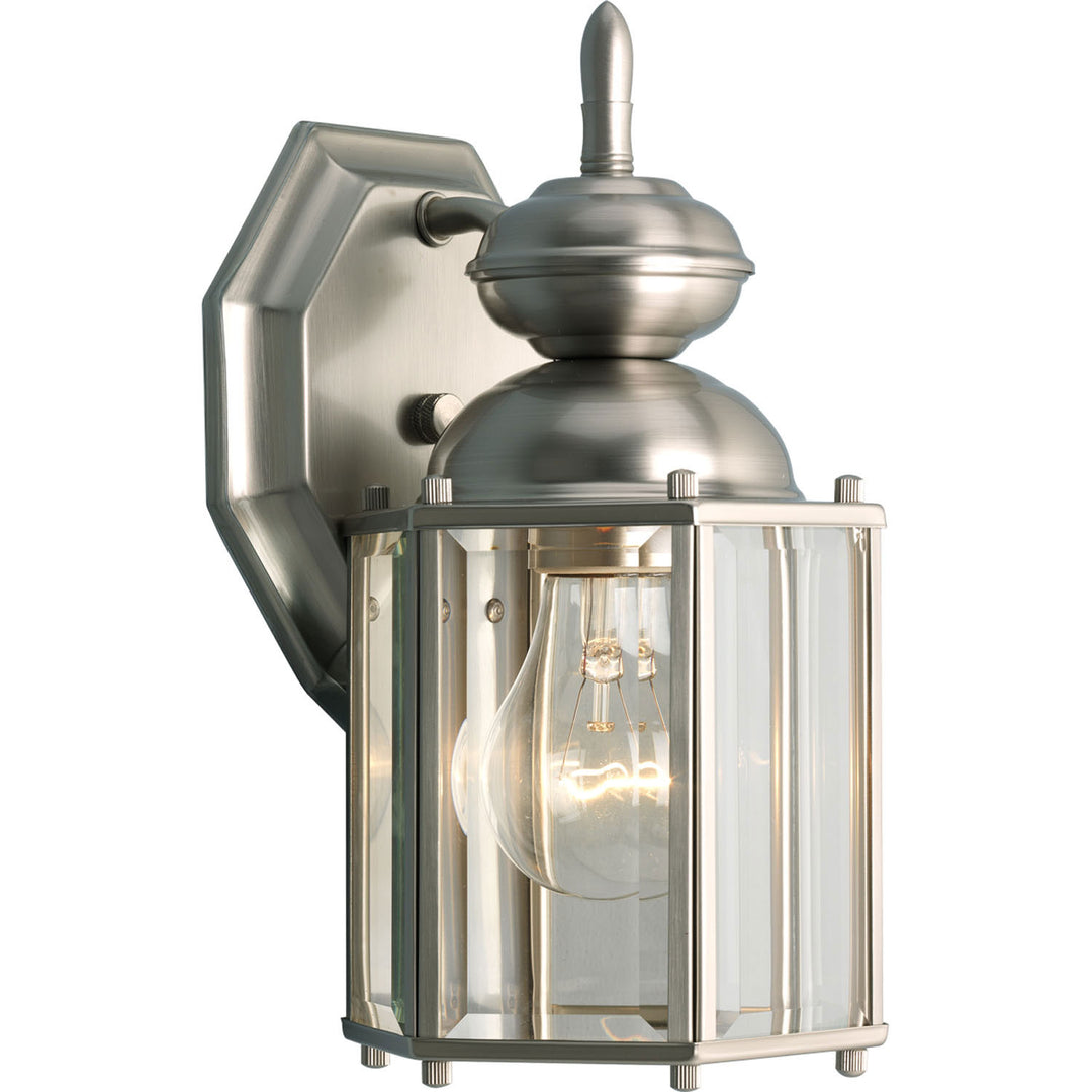 Carriage Classics One Light Wall Lantern in Brushed Nickel - available from The Lighting Shoppe, trusted by Canadian homeowners
