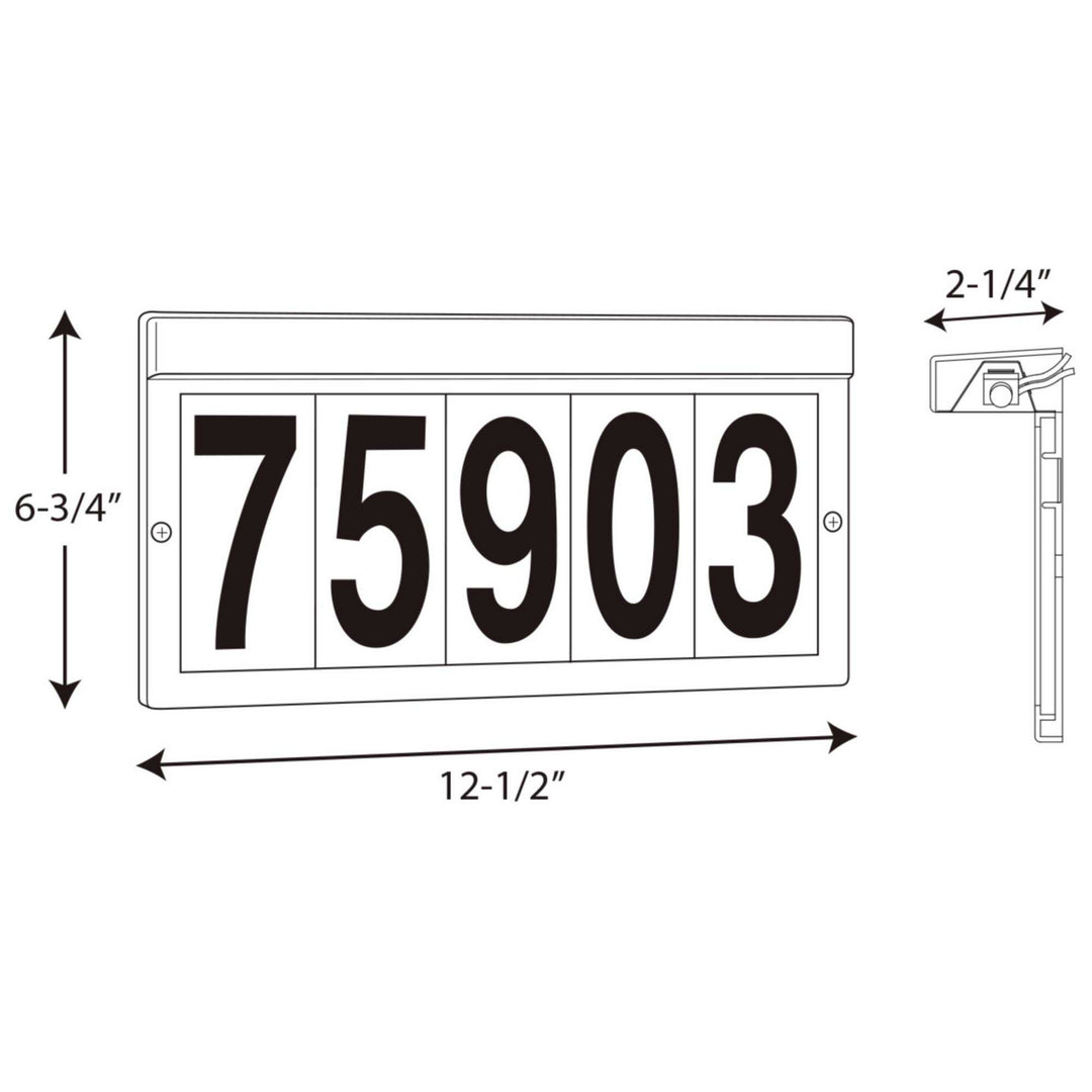 Progress Canada - P5968-31WB - Two Light Address Light - Address Light - Black