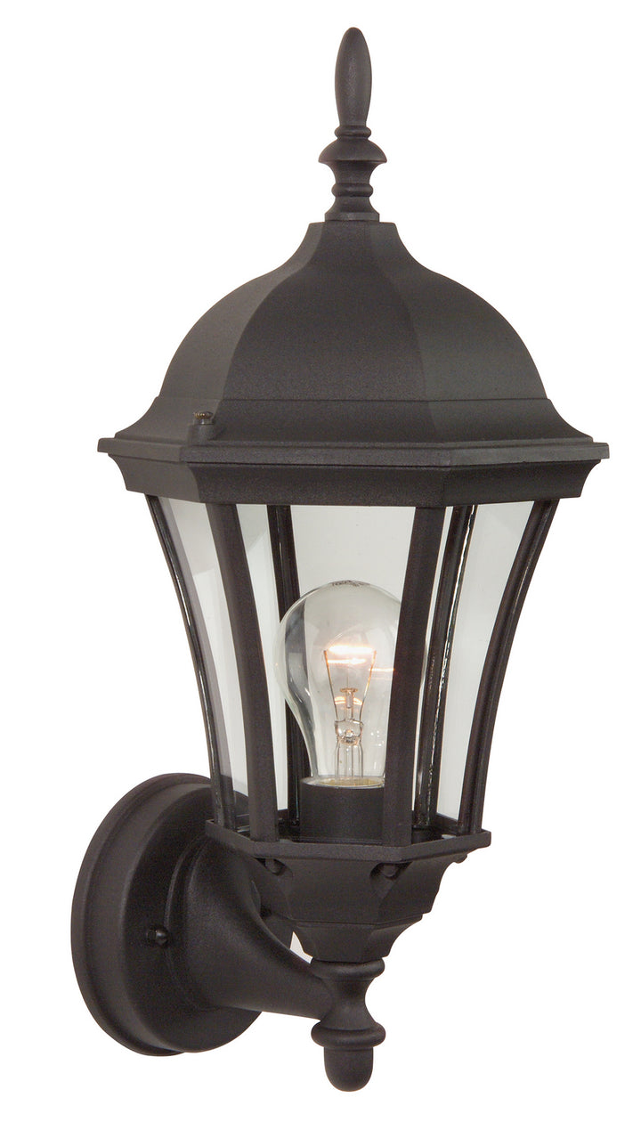 Craftmade Canada - Z380-TB - One Light Wall Mount - Curved Glass Cast - Textured Black