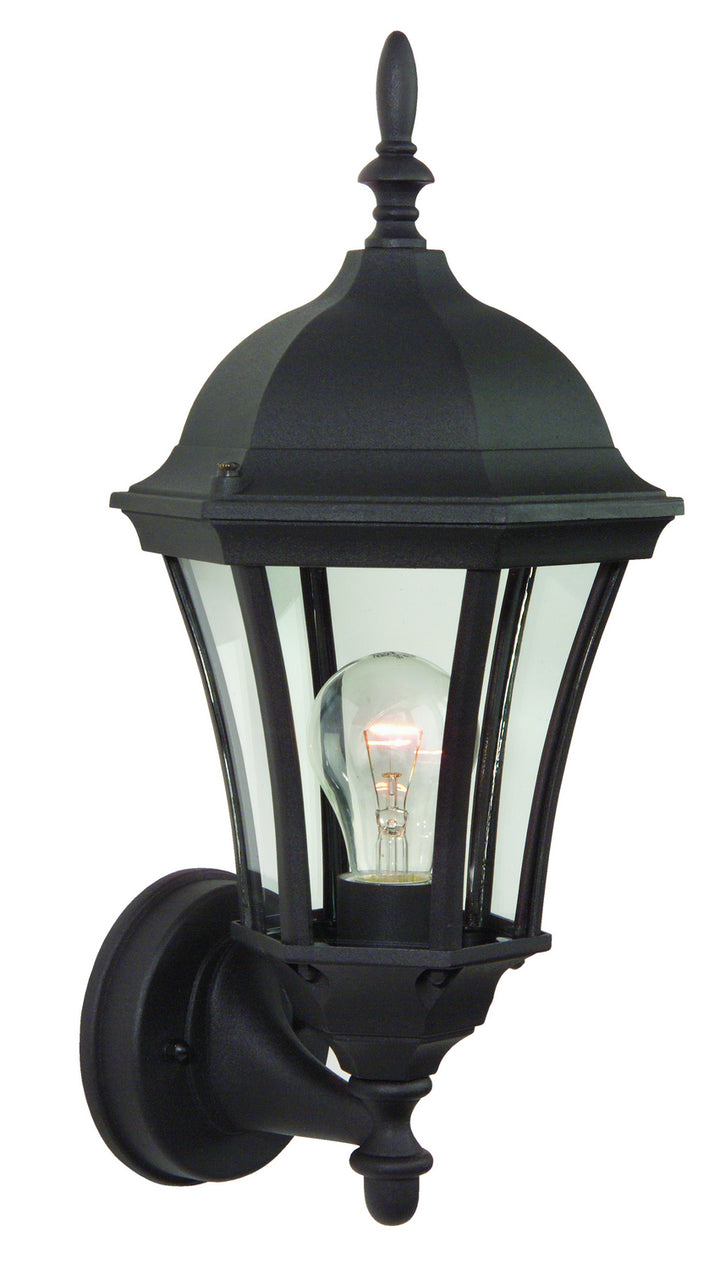 Craftmade Canada - Z380-TB - One Light Wall Mount - Curved Glass Cast - Textured Black