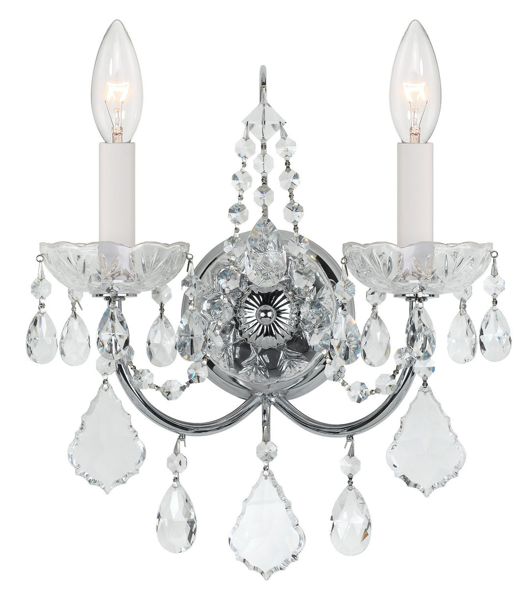 Imperial Two Light Wall Sconce in Polished Chrome - available from The Lighting Shoppe, trusted by Canadian homeowners