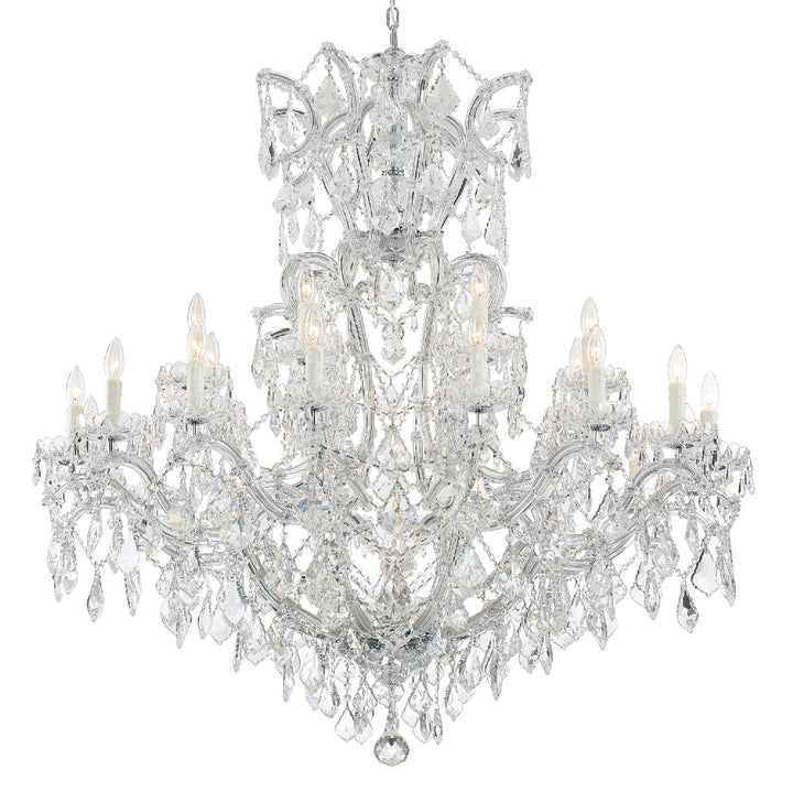 Maria Theresa 25 Light Chandelier in Polished Chrome - available from The Lighting Shoppe, trusted by Canadian homeowners