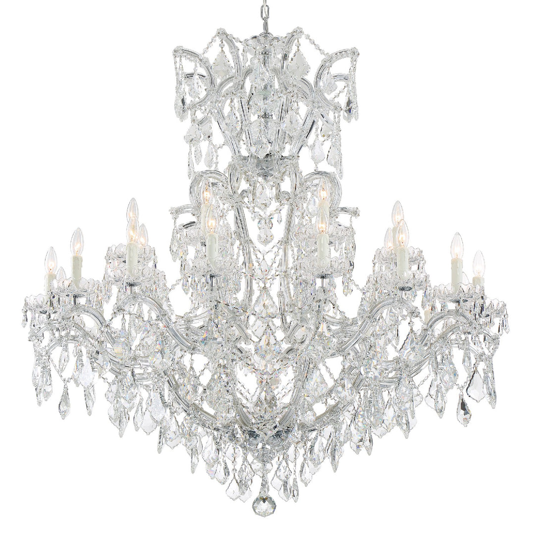 Maria Theresa 25 Light Chandelier in Polished Chrome - available from The Lighting Shoppe, trusted by Canadian homeowners