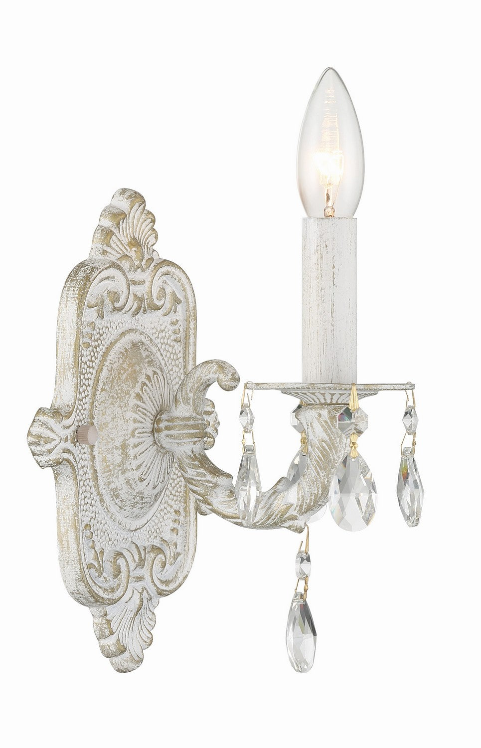 Paris Market One Light Wall Sconce in Antique White - available from The Lighting Shoppe, trusted by Canadian homeowners