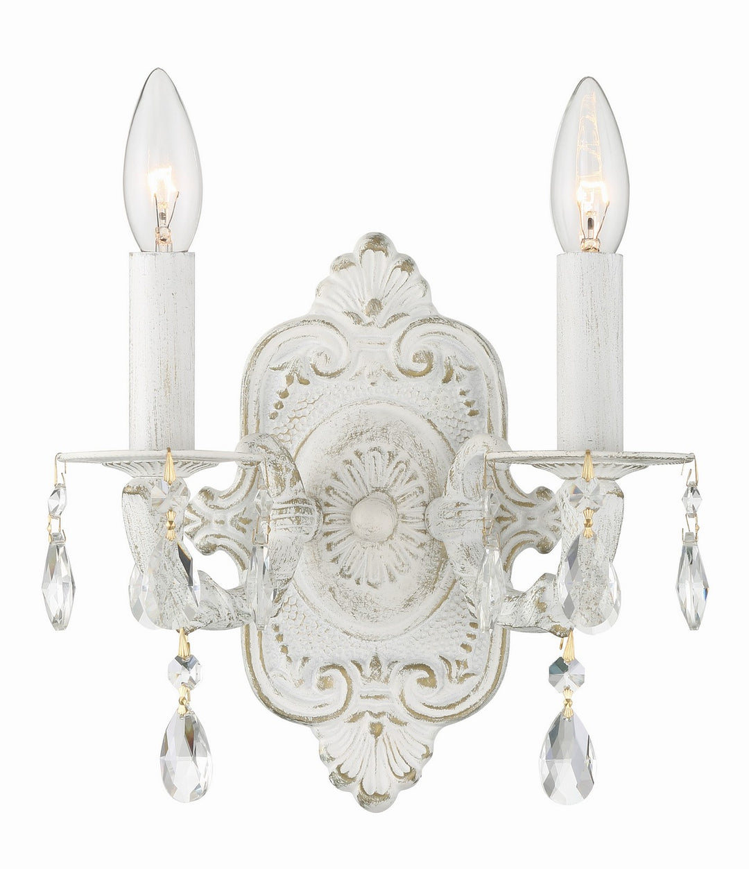 Paris Market Two Light Wall Sconce in Antique White - available from The Lighting Shoppe, trusted by Canadian homeowners