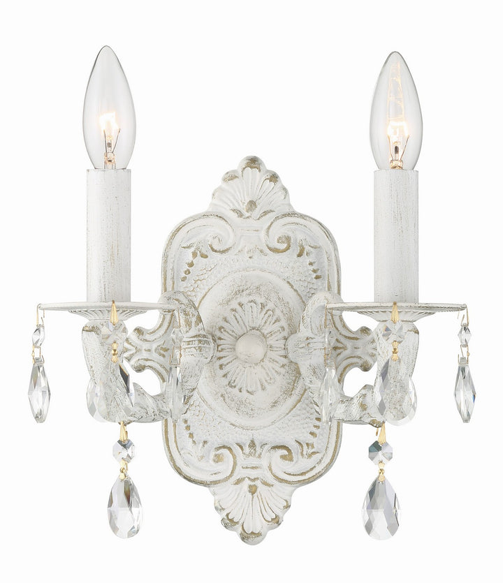 Paris Market Two Light Wall Sconce in Antique White - available from The Lighting Shoppe, trusted by Canadian homeowners