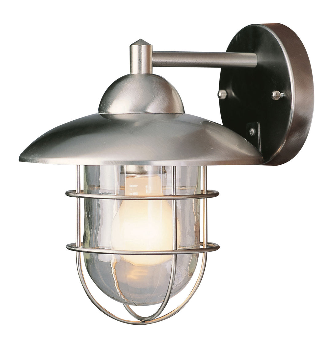 Gull One Light Wall Lantern in Steel - available from The Lighting Shoppe, trusted by Canadian homeowners