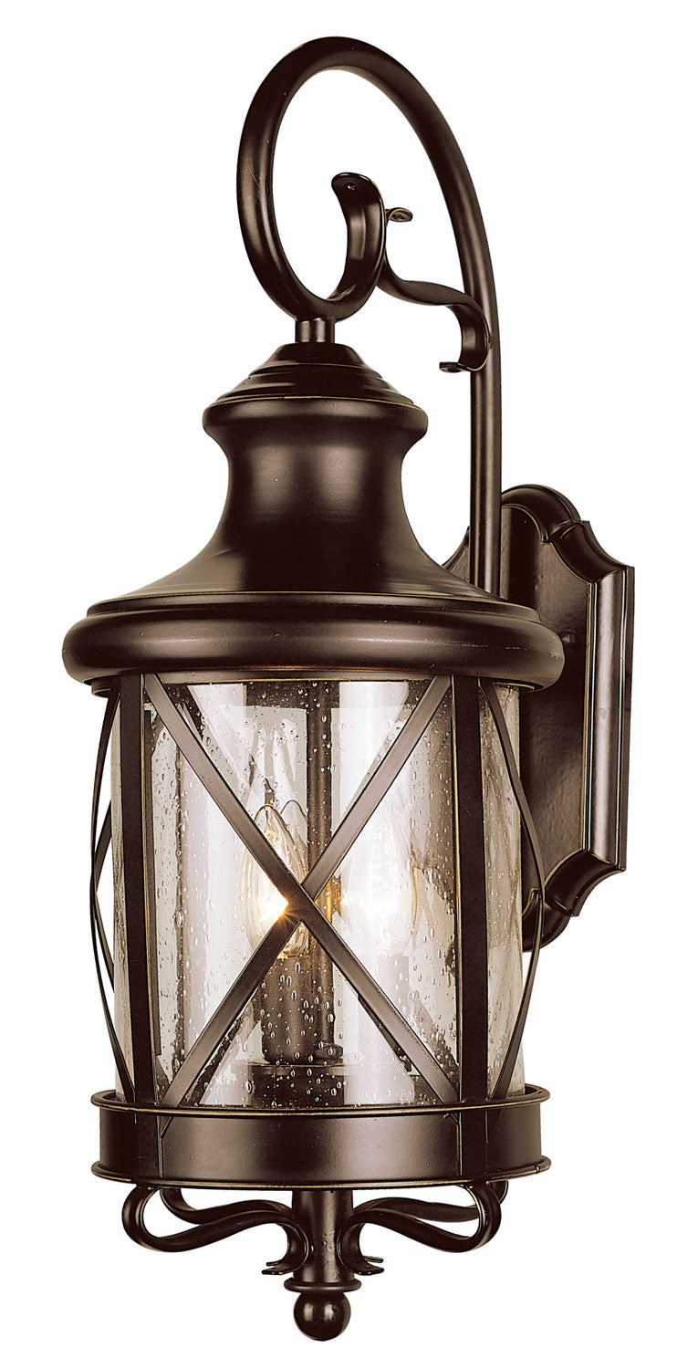 Chandler Two Light Wall Lantern in Rubbed Oil Bronze - available from The Lighting Shoppe, trusted by Canadian homeowners