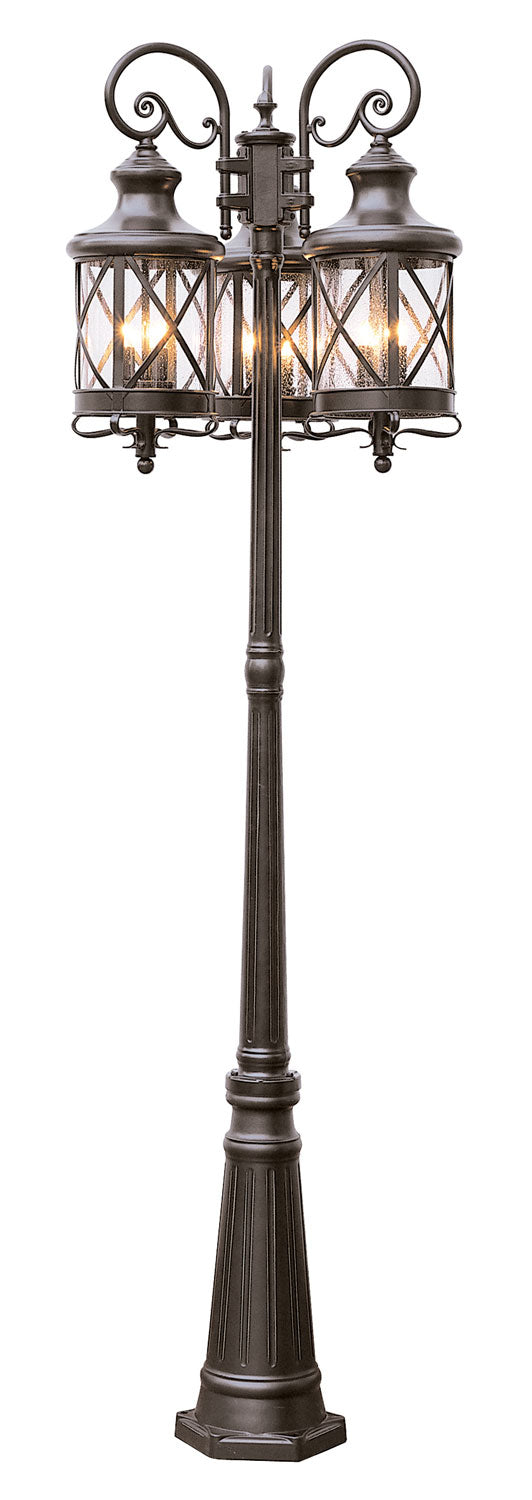 Chandler Nine Light Pole Light in Rubbed Oil Bronze - available from The Lighting Shoppe, trusted by Canadian homeowners