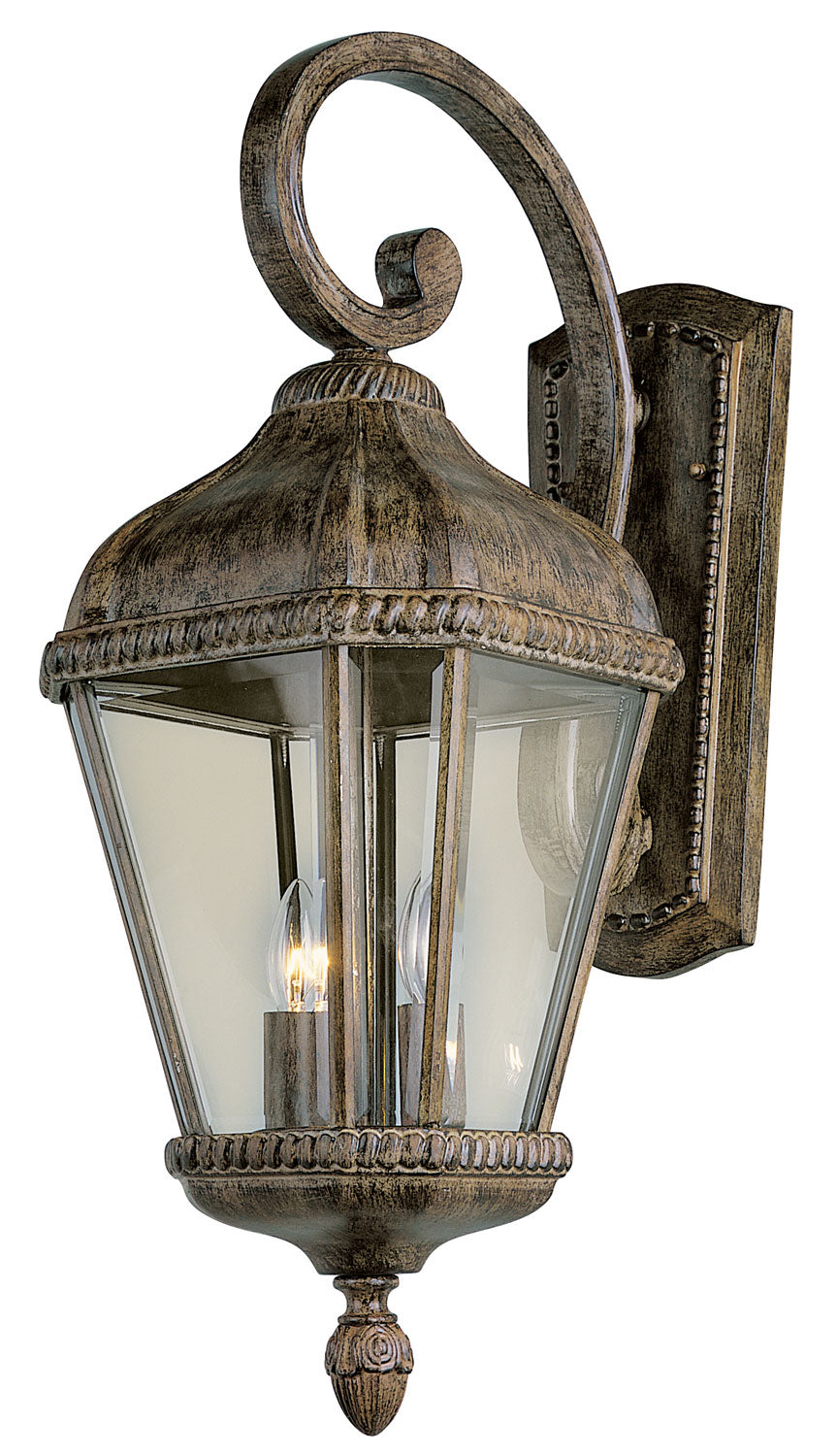 Covington Two Light Wall Lantern in Burnished Rust - available from The Lighting Shoppe, trusted by Canadian homeowners