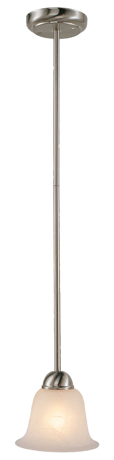 Aspen One Light Mini Pendant in Brushed Nickel - available from The Lighting Shoppe, trusted by Canadian homeowners