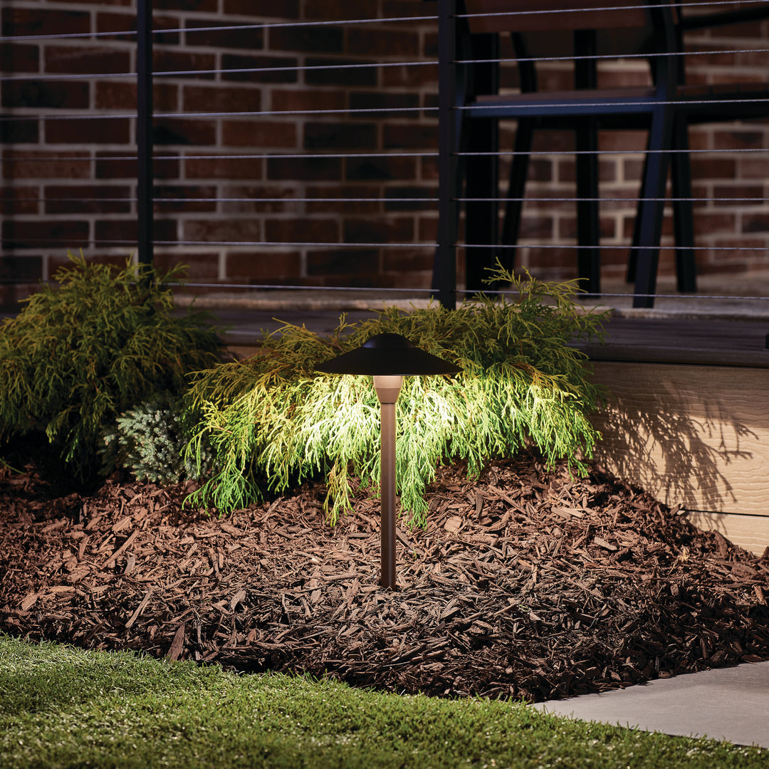 Kichler Canada - 15410AZT - LED Path & Spread - Textured Architectural Bronze