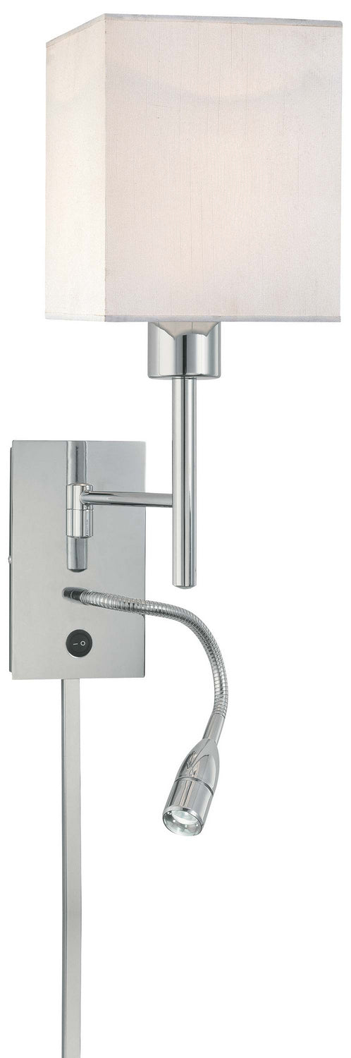 George's Reading Room LED Swing Arm Wall Lamp in Chrome - available from The Lighting Shoppe, trusted by Canadian homeowners