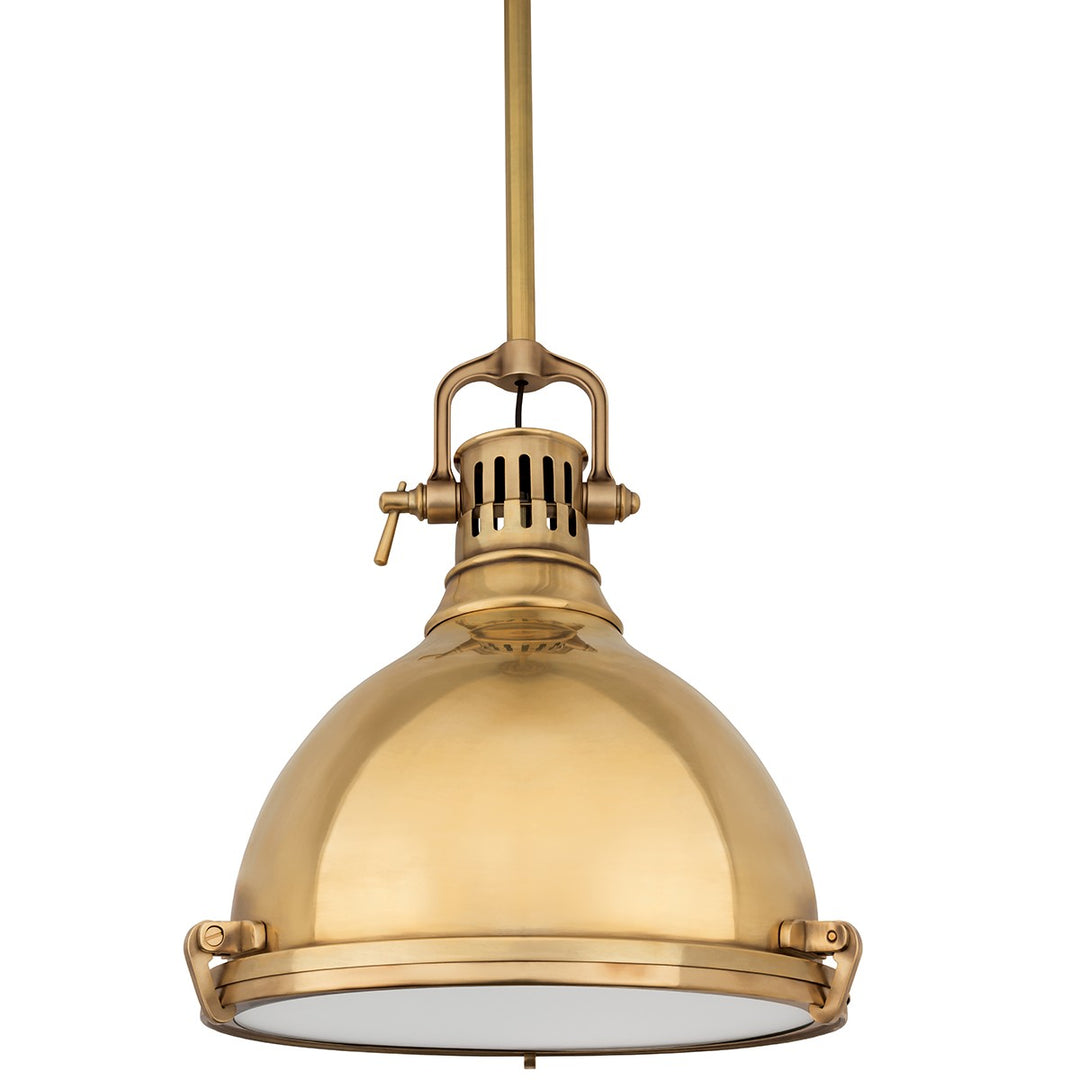 Hudson Valley Canada - 2212-AGB - One Light Pendant - Pelham - Aged Brass