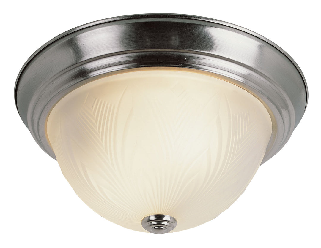 Del Mar Two Light Flushmount in Brushed Nickel - available from The Lighting Shoppe, trusted by Canadian homeowners