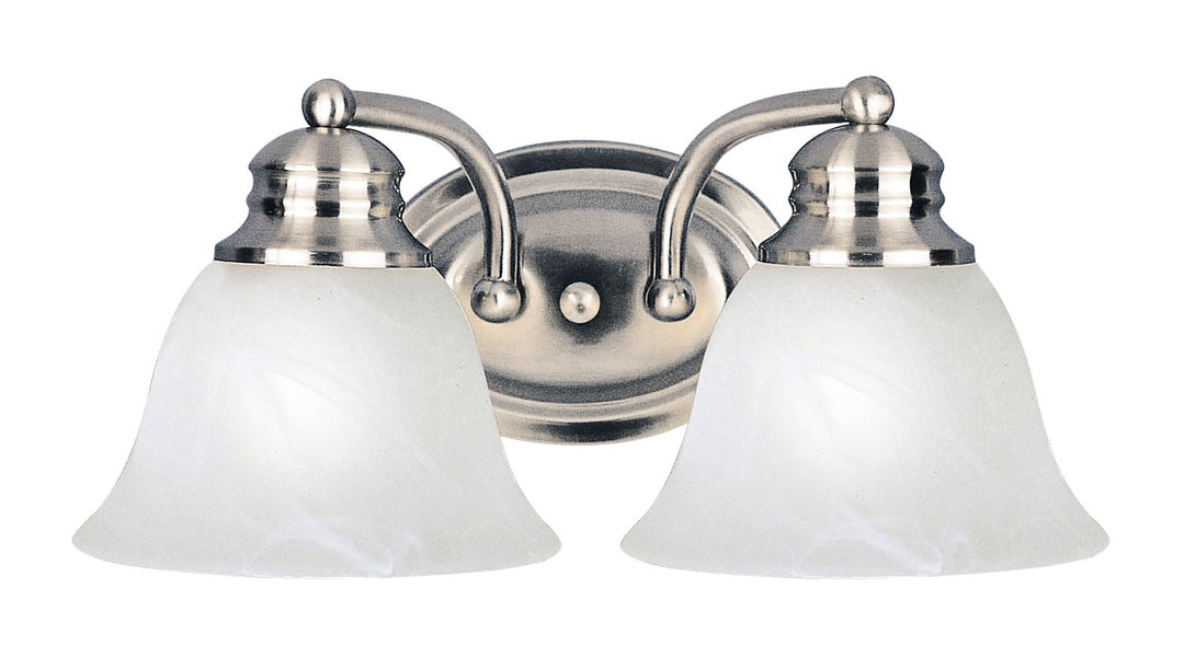 Maxim - 2687MRSN - Two Light Bath Vanity - Malaga - Satin Nickel