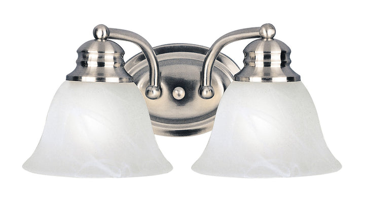 Maxim - 2687MRSN - Two Light Bath Vanity - Malaga - Satin Nickel