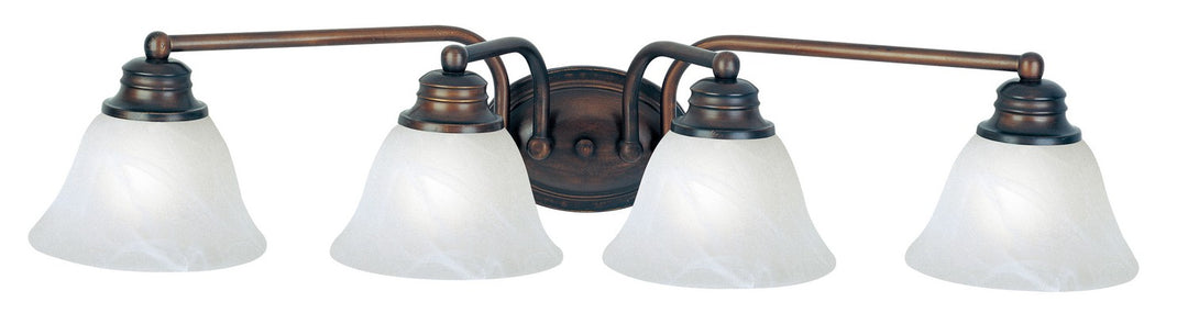Maxim - 2689MROI - Four Light Bath Vanity - Malaga - Oil Rubbed Bronze