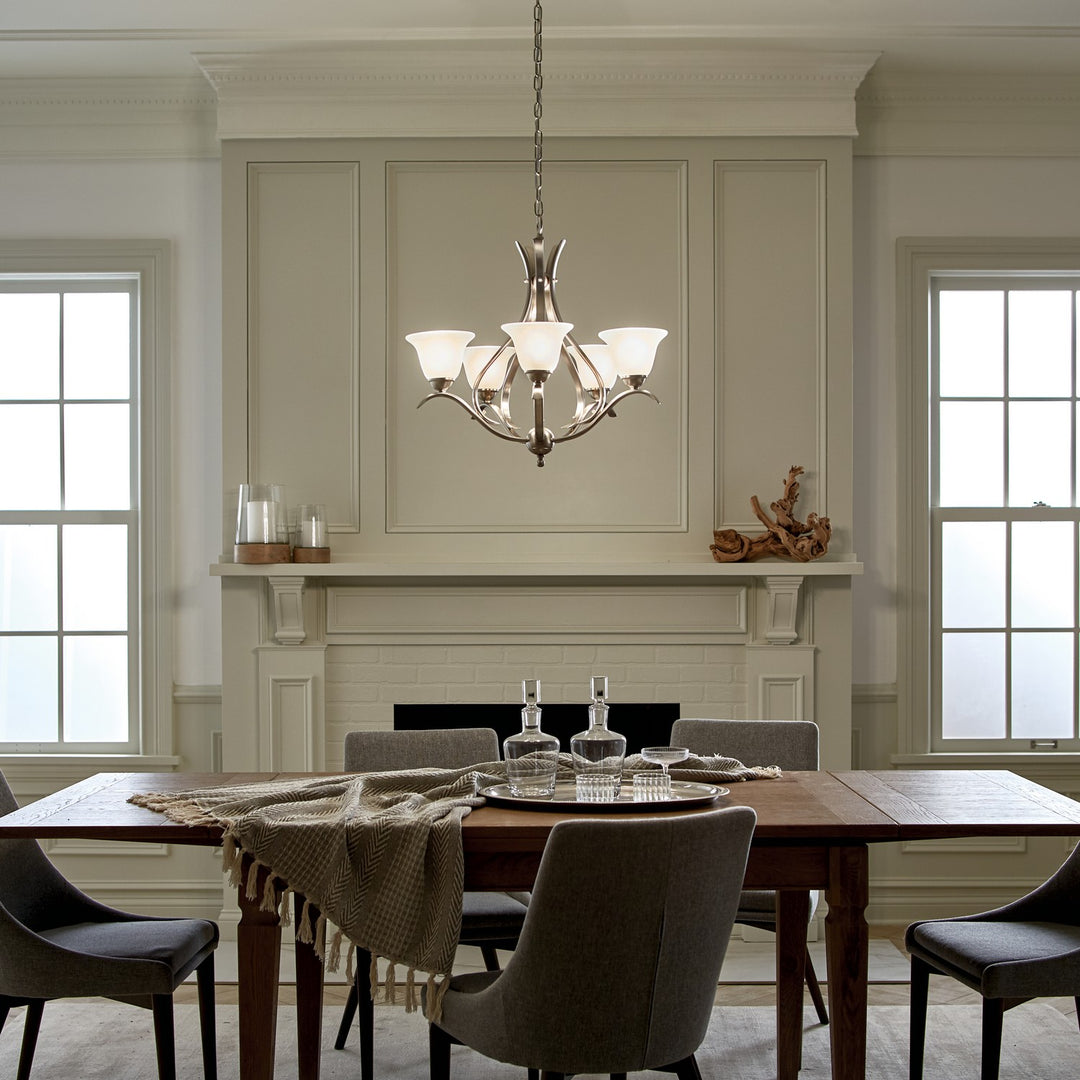Kichler Canada - 2020NI - Five Light Chandelier - Dover - Brushed Nickel