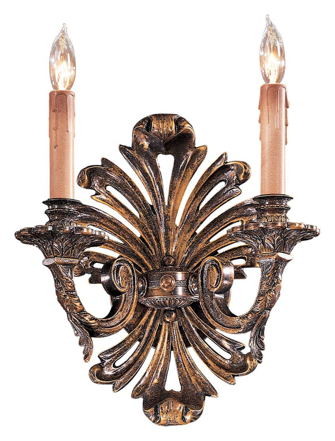 Metropolitan Family Two Light Wall Sconce in Oxide French Gold - available from The Lighting Shoppe, trusted by Canadian homeowners
