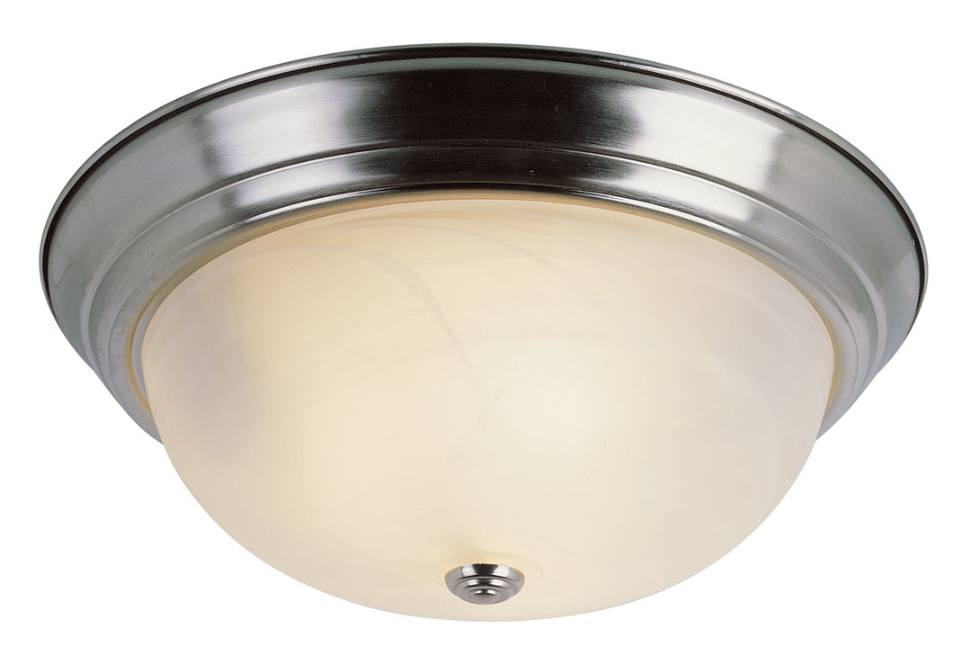 Browns Three Light Flushmount in Brushed Nickel - available from The Lighting Shoppe, trusted by Canadian homeowners