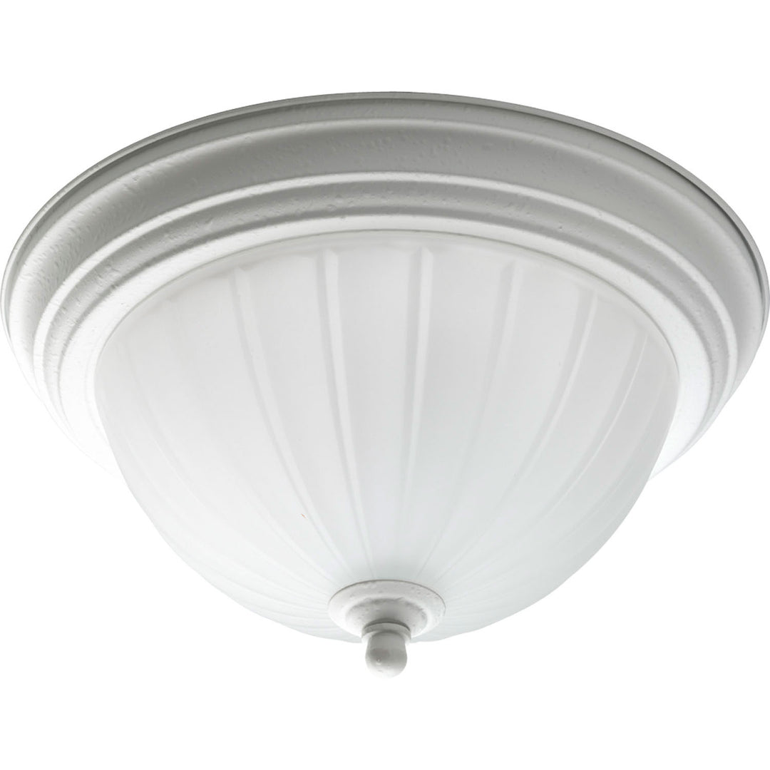 Progress Canada - P3816-30 - One Light Flush Mount - Melon Glass - White