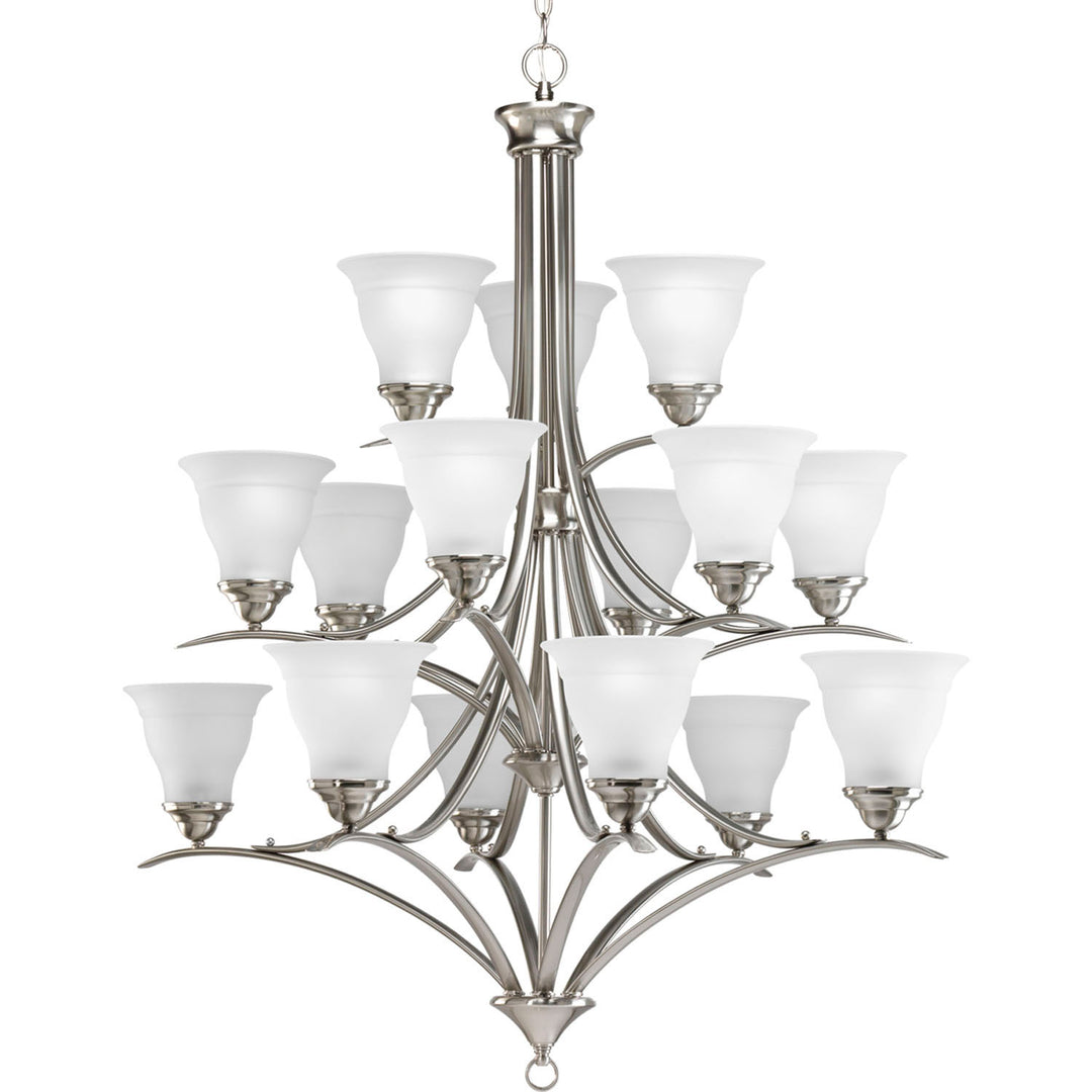 Progress Canada - P4365-09 - 15 Light Chandelier - Trinity - Brushed Nickel