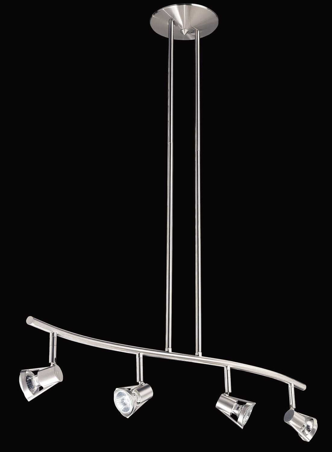 Sorella Four Light Fixed Rail Fixture in Satin Nickel Kendal Canada